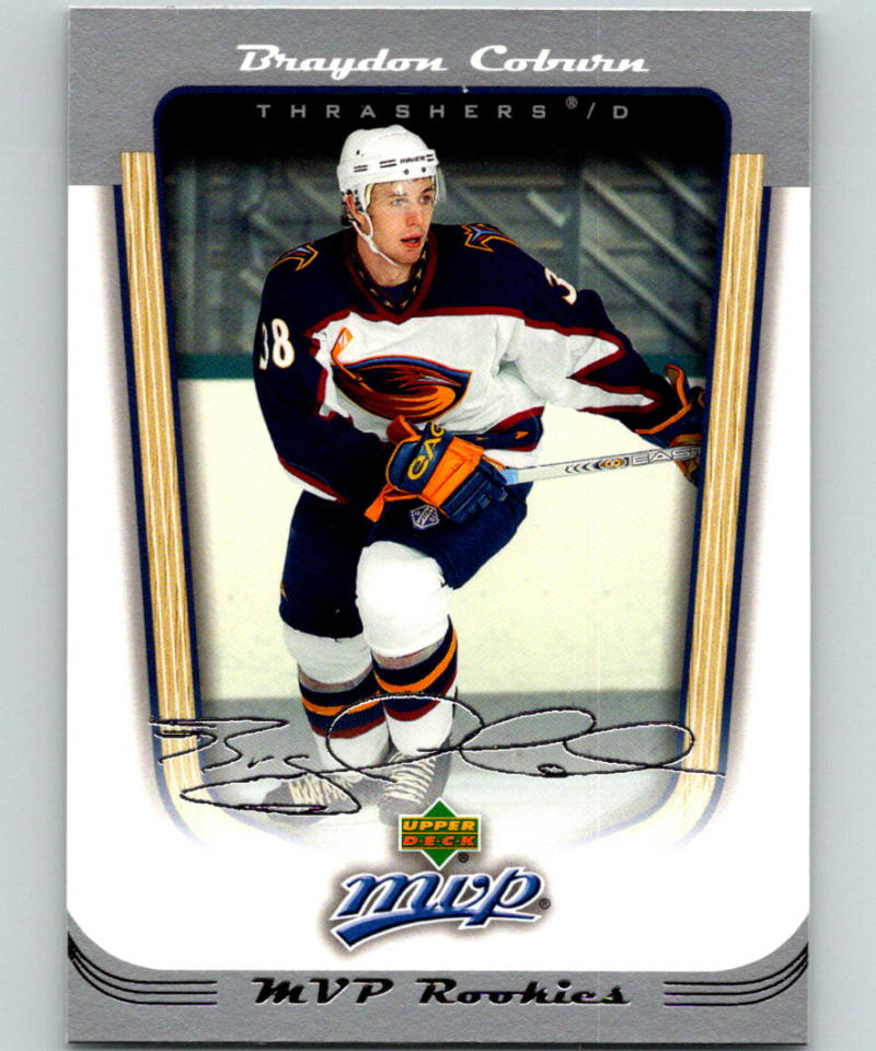 2005-06 Upper Deck MVP #427 Braydon Coburn NM-MT RC Rookie 07015 Image 1