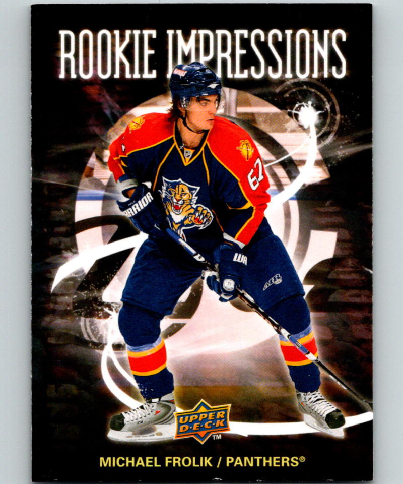 2008-09 Upper Deck Rookie Impressions #RI1 Michael Frolik 07045 Image 1