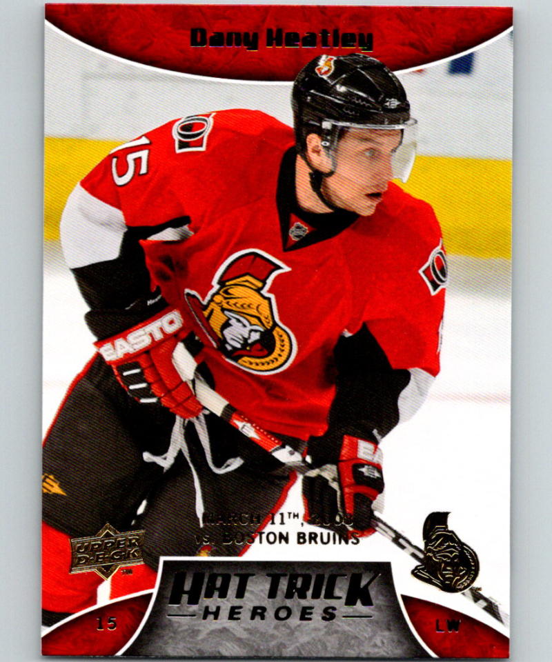 2008-09 Upper Deck Hat Trick Heroes #HT10 Dany Heatley 07056 Image 1