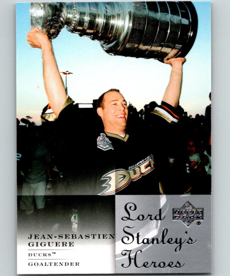 2007-08 Upper Deck Lord Stanley's Heroes #LSH2 Jean-Sebastien Giguere 07059 Image 1