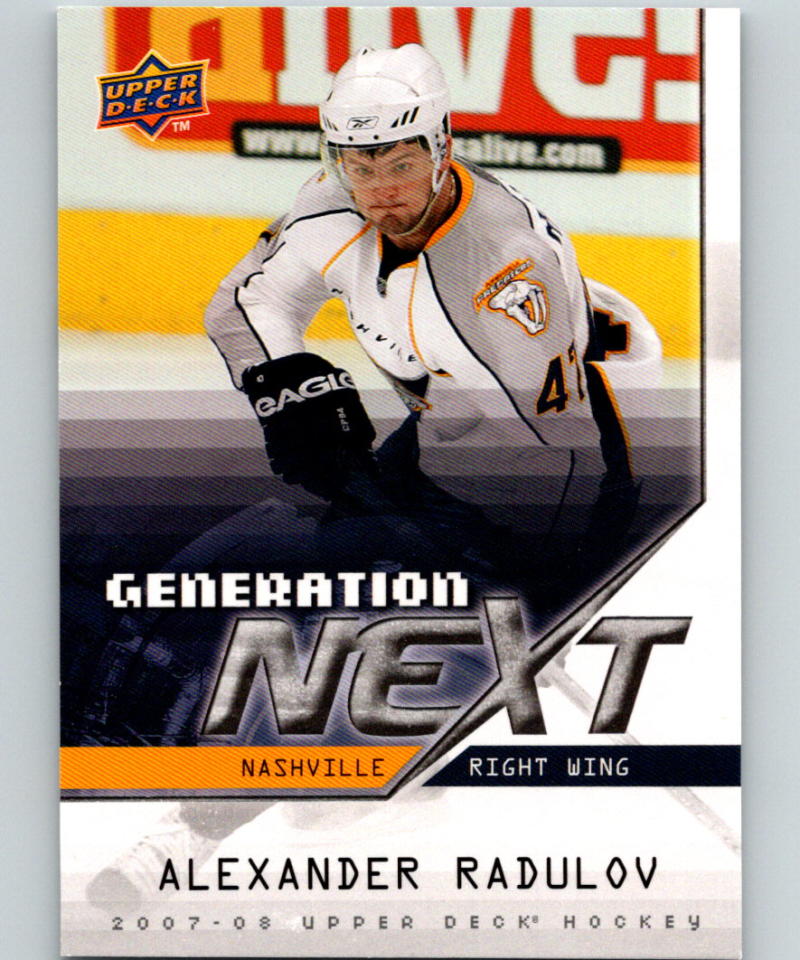 2007-08 Upper Deck Generation Next #GN16 Alexander Radulov 07093 Image 1