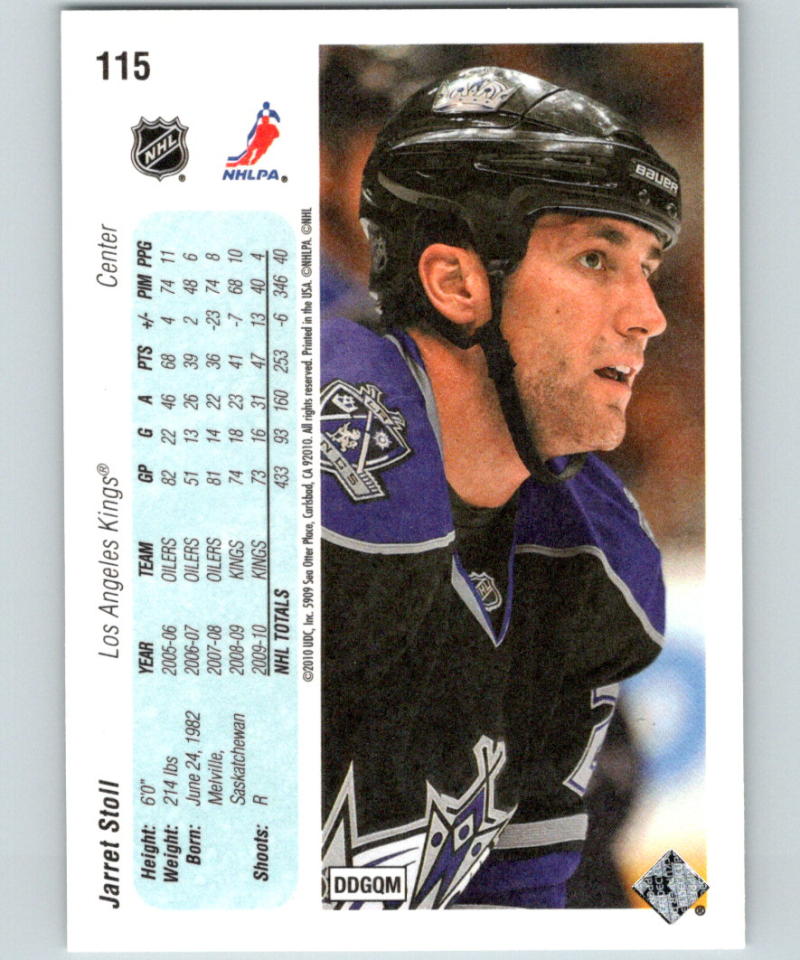 2010-11 Upper Deck 20th Anniversary Variation #115 Jarret Stoll 07118 Image 2