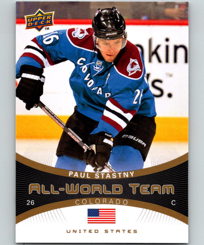 2010-11 Upper Deck All World Team #AW22 Paul Stastny 07085 Image 1