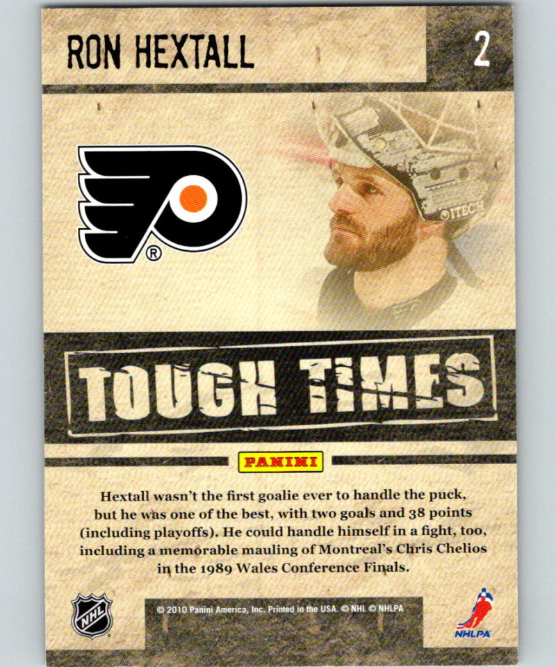 2010-11 Donruss Tough Times #2 Ron Hextall 07137 Image 2