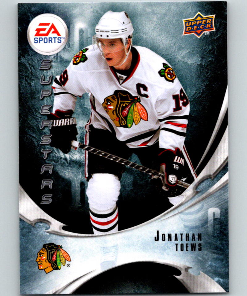 2010-11 Upper Deck EA Superstars #EA1 Jonathan Toews SP Blackhawks 07101 Image 1