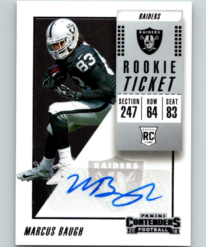 2018 Panini Contenders Rookie Ticket #226 Marcus Baugh Auto RC 07194