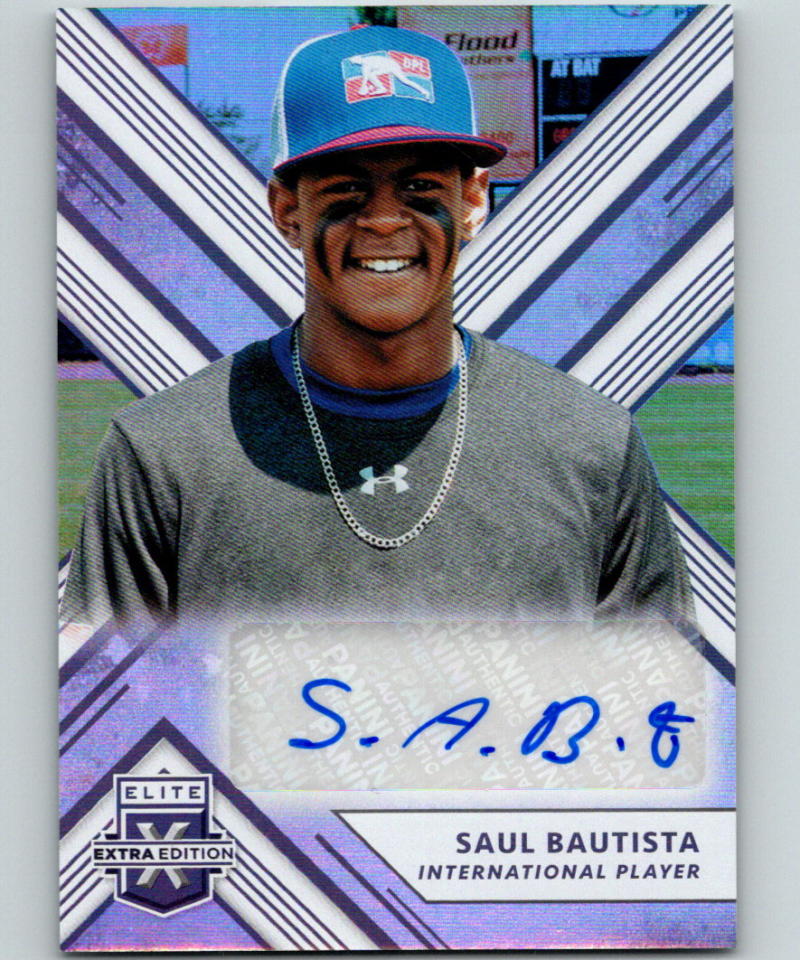 2018 Panini Elite Extra Edition Autographs #179 Saul Bautista Auto 07205 Image 1