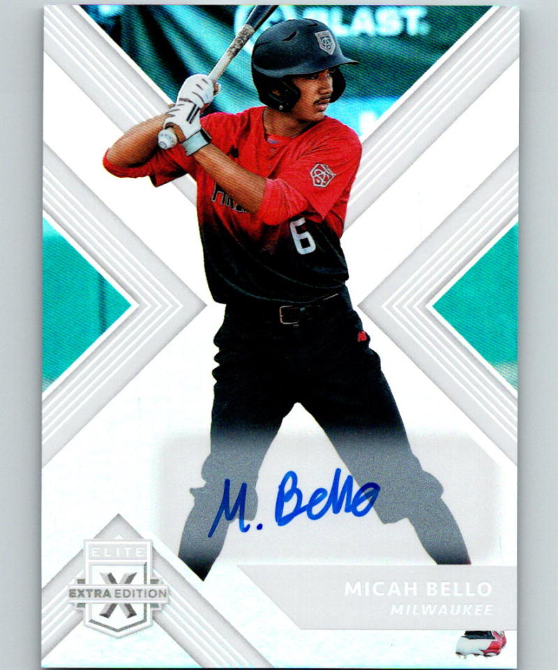2018 Panini Elite Extra Edition Autographs #72 Micah Bello MINT Auto 07233 Image 1