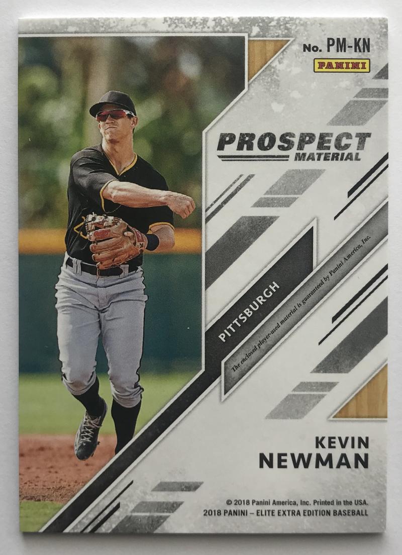 2018 Panini Elite Extra Edition Prospect Material Gold Kevin Newman 27/99 07247