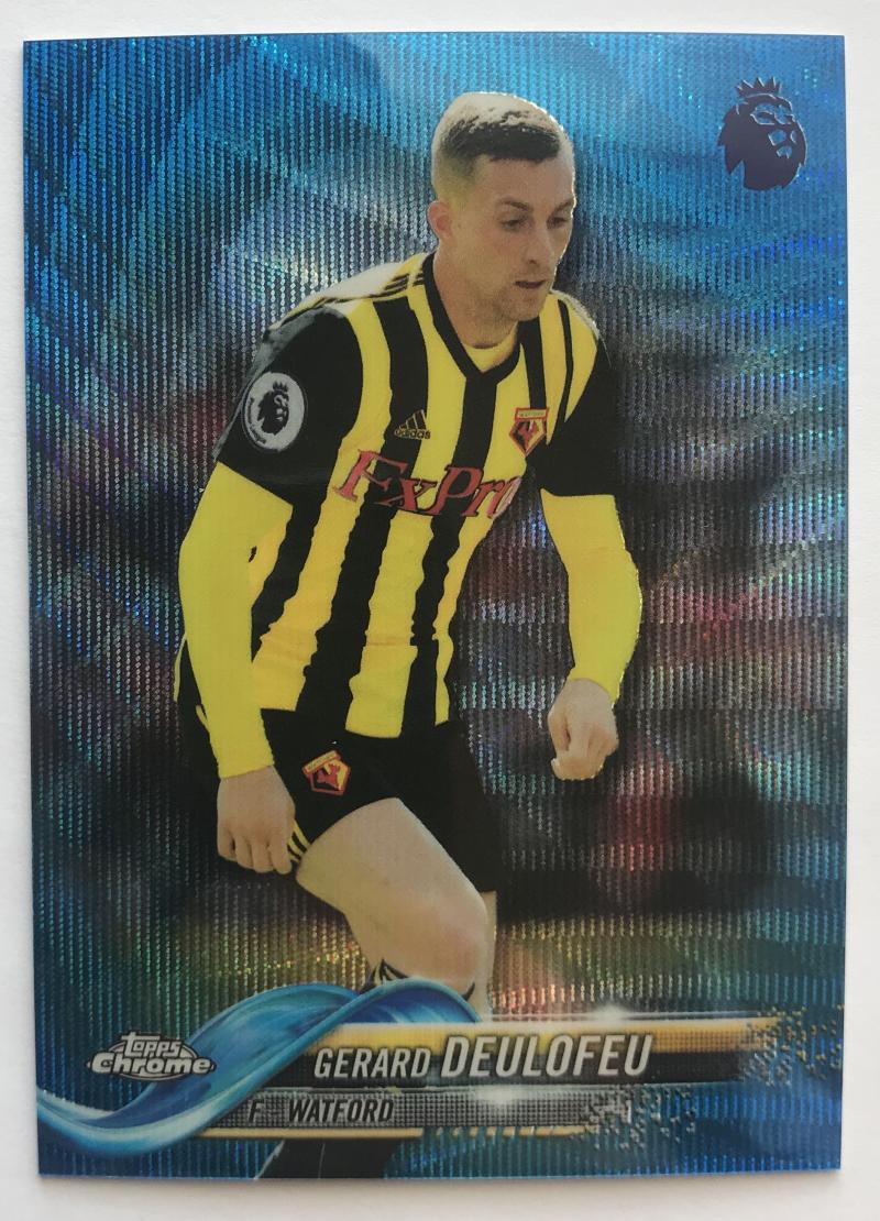 2018-19 Topps Chrome Premier Refractors Blue Wave Gerard Deulofeu 16/75 07251 Image 1