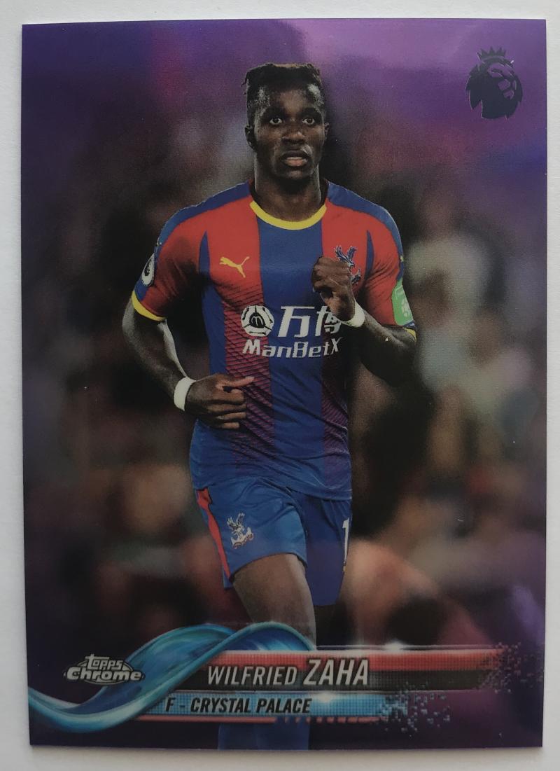 2018-19 Topps Chrome Premier League Refractors Purple Wilfried Zaha 34/250 07252