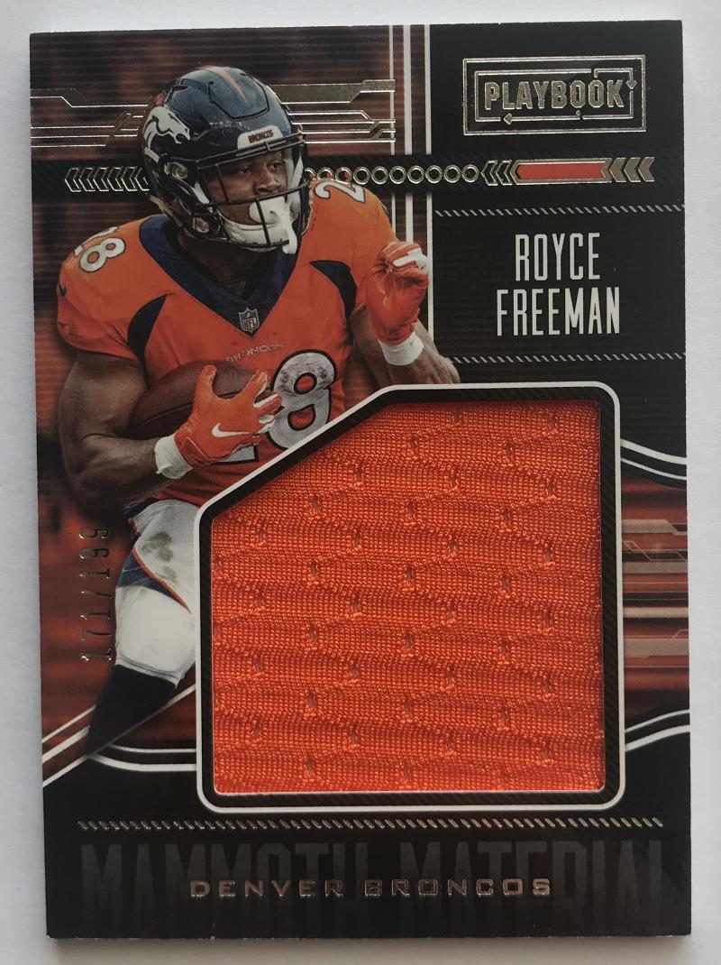 2018 Panini Playbook Mammoth Material Royce Freeman /199 07254