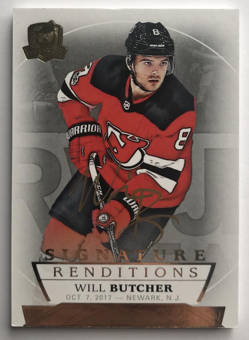 2017-18 The Cup Signature Renditions #SRWB Will Butcher Auto 07262 Image 1