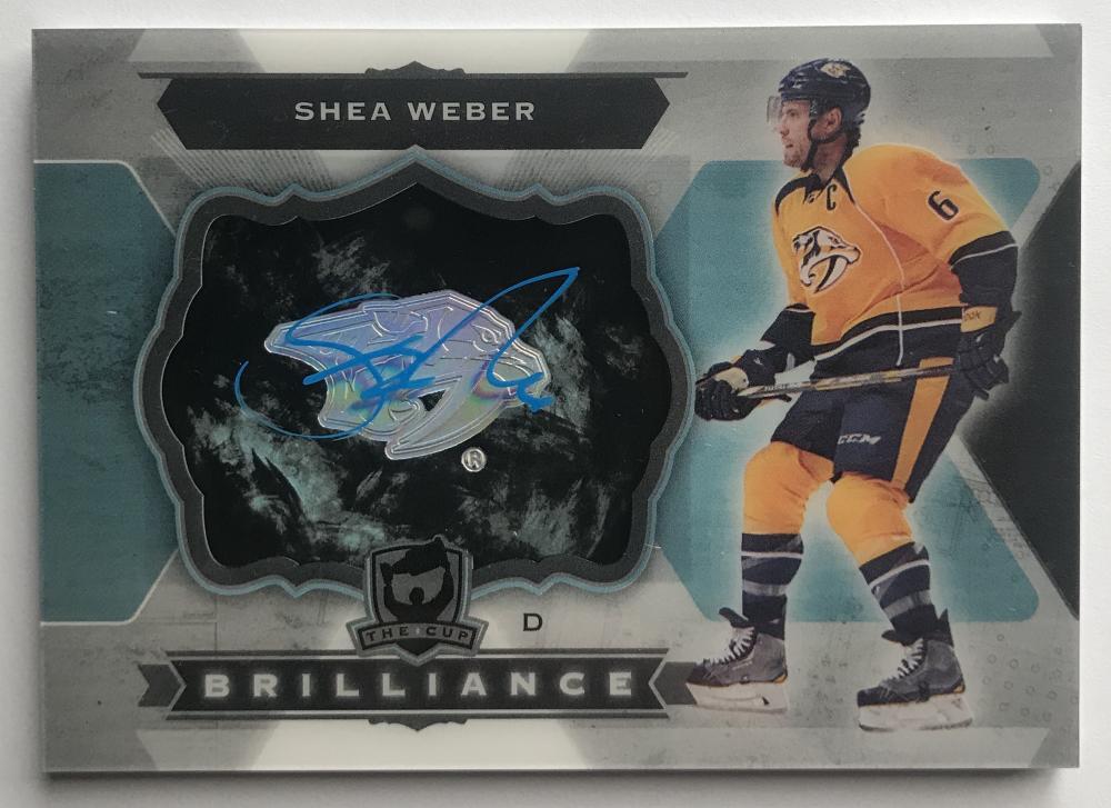 2014-15 Upper Deck The Cup Brilliance Shea Weber Auto 07265