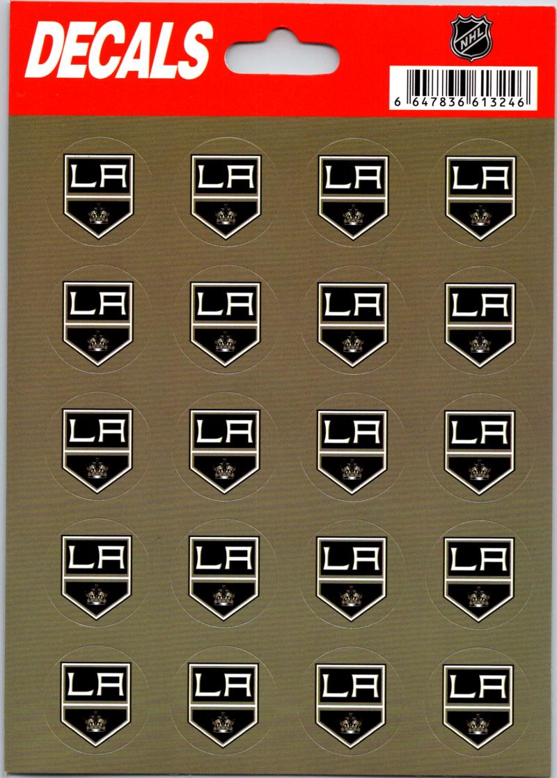 Los Angeles Kings Vinyl Sticker Sheet 5"x7" Decals - 1" Round x20