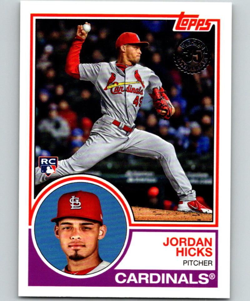 2018 Topps Update 1983 Topps 35th #83-4 Jordan Hicks MINT 07354 Image 1
