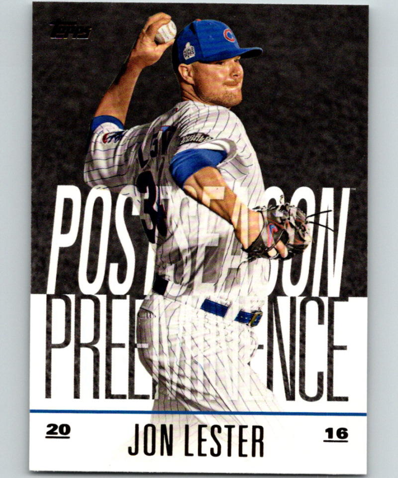 2018 Topps Update Postseason Preeminence #PO-28 Jon Lester MINT 07386 Image 1