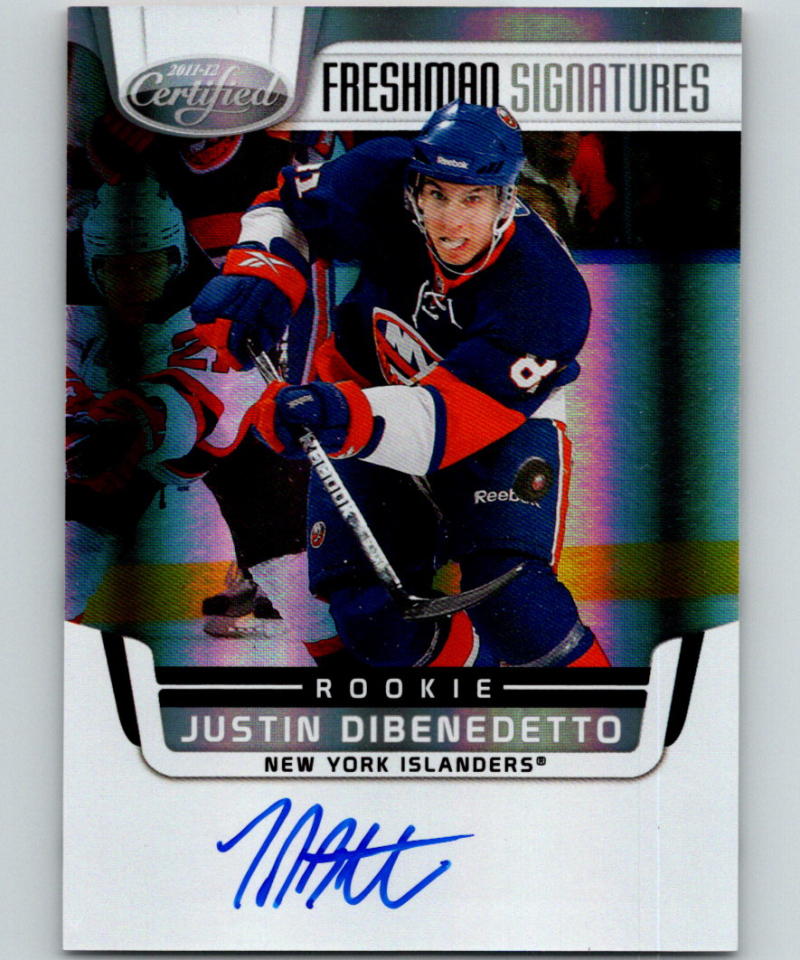 2011-12 Panini Certified Freshman Signatures #184 Justin DiBenedetto Auto RC 07397 Image 1