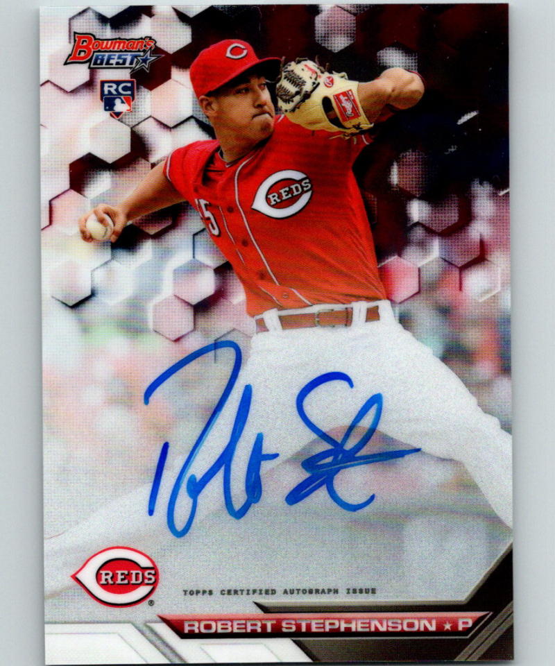 2016 Bowman's Best of 2016 Autographs Robert Stephenson Auto RC 07406 Image 1