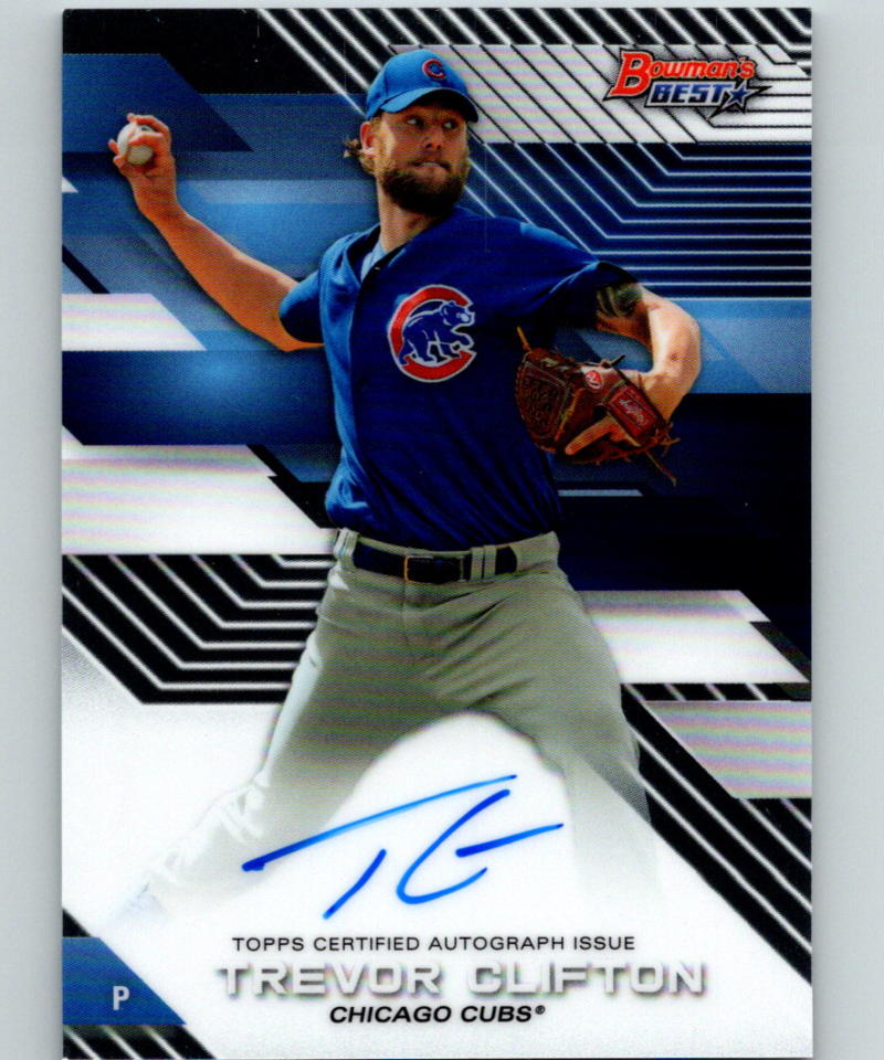 2017 Bowman's Best of 2017 Autographs Trevor Clifton Auto Cubs 07411 Image 1