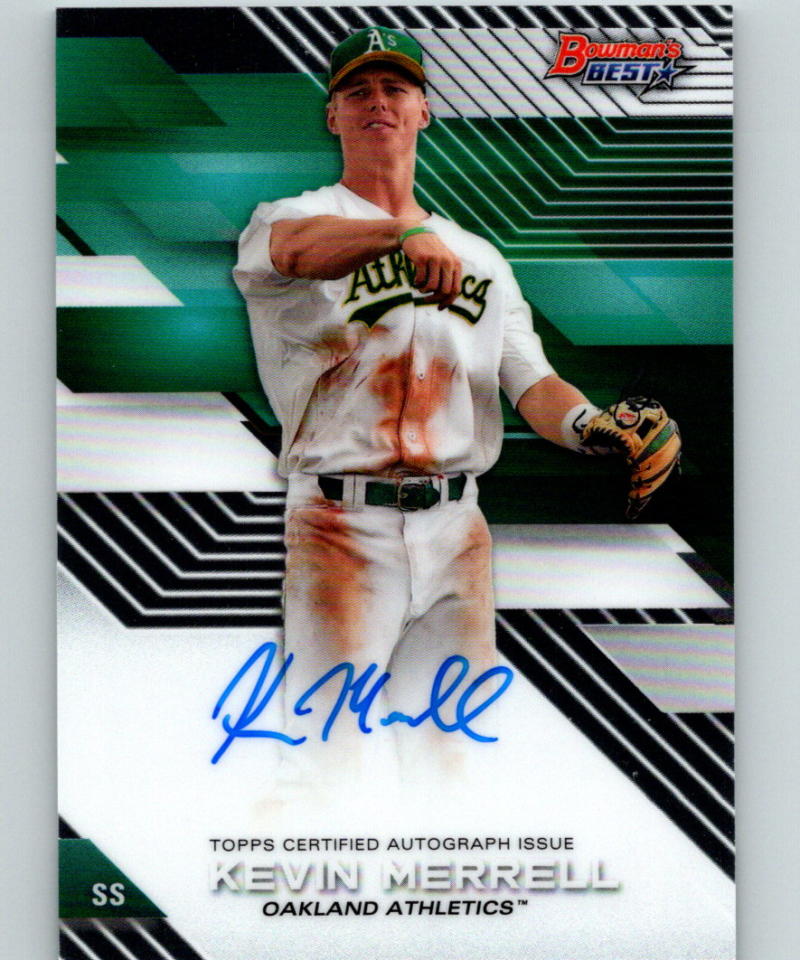 2017 Bowman's Best of 2017 Autographs Kevin Merrell Auto Athletics 07413 Image 1