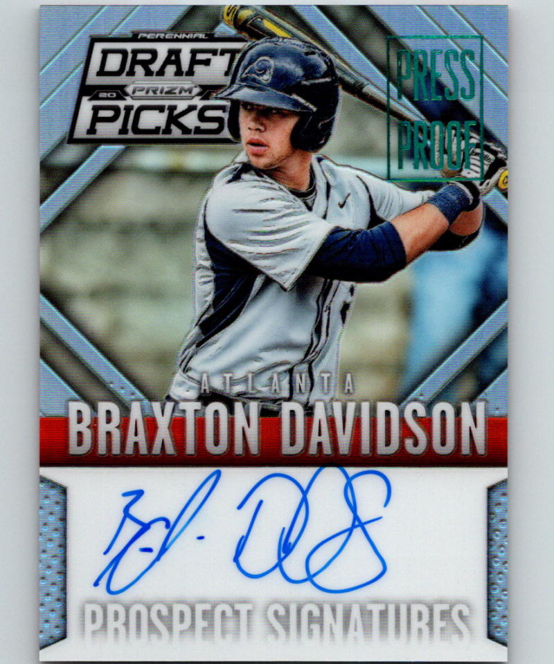 2014 Panini Prizm Perennial Draft Picks Press Proof Braxton Davidson 91/199 Auto 07421 Image 1