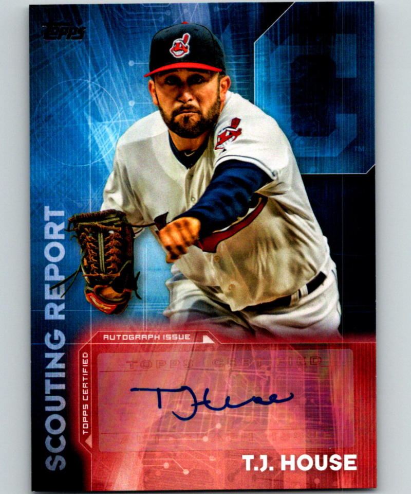 2016 Topps Scouting Report Autographs #SRA-TH T.J. House MINT Auto 07423 Image 1
