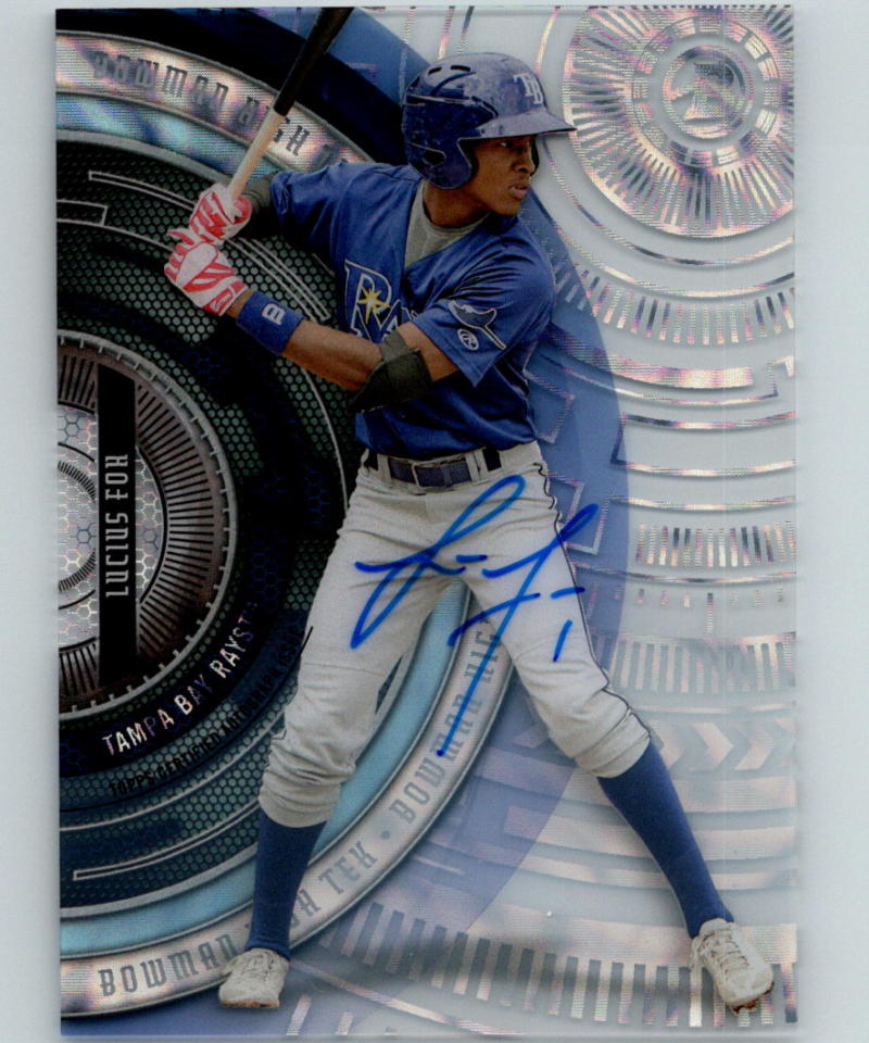 2017 Bowman High Tek Autographs #BHT-LF Lucius Fox MINT Rays 07428 Image 1