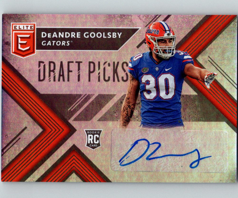 2018 Panini Elite Draft Picks Autographs DeAndre Goolsby Auto RC 07442 Image 1