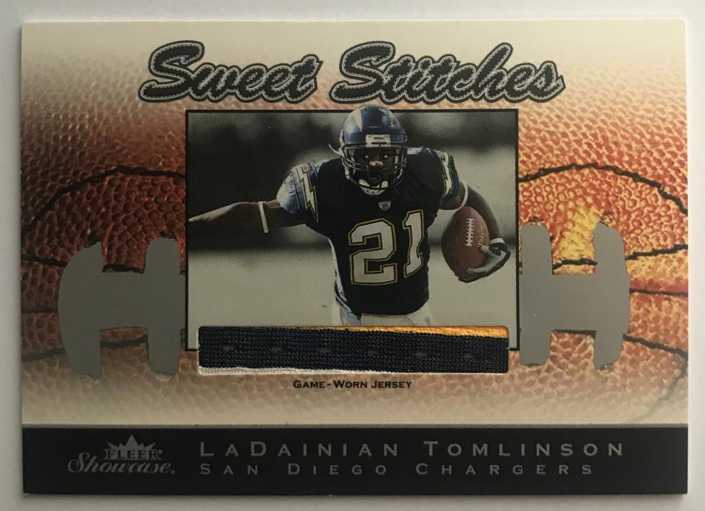 2003 Fleer Showcase Sweet Stitches Jerseys LaDainian Tomlinson 44/899 07444 Image 1