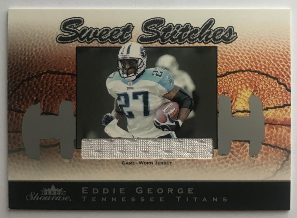 2003 Fleer Showcase Sweet Stitches Jerseys Eddie George 41/899 07445