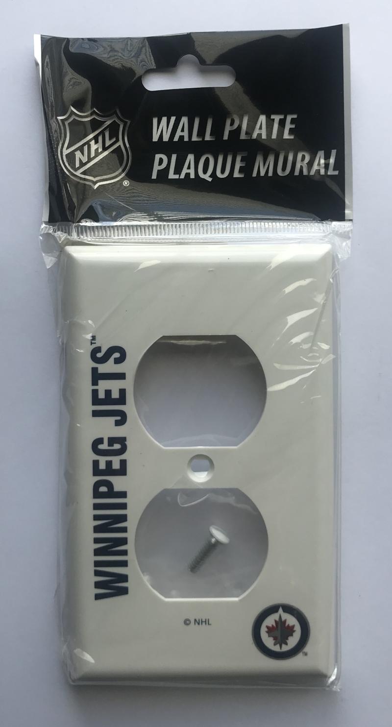 Winnipeg Jets Outlet Wall Plate Cover - Brand New with Screws Image 1