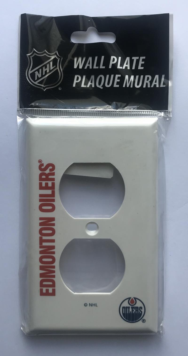 Edmonton Oilers Outlet Wall Plate Cover - Brand New with Screws Image 1