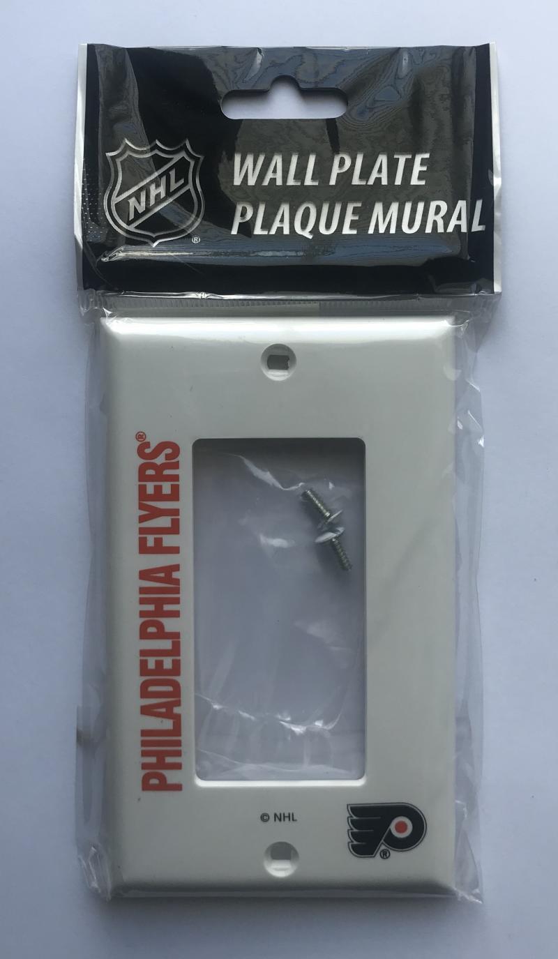 Philadelphia Flyers Push Switch Wall Plate Cover - Brand New with Screws Image 1