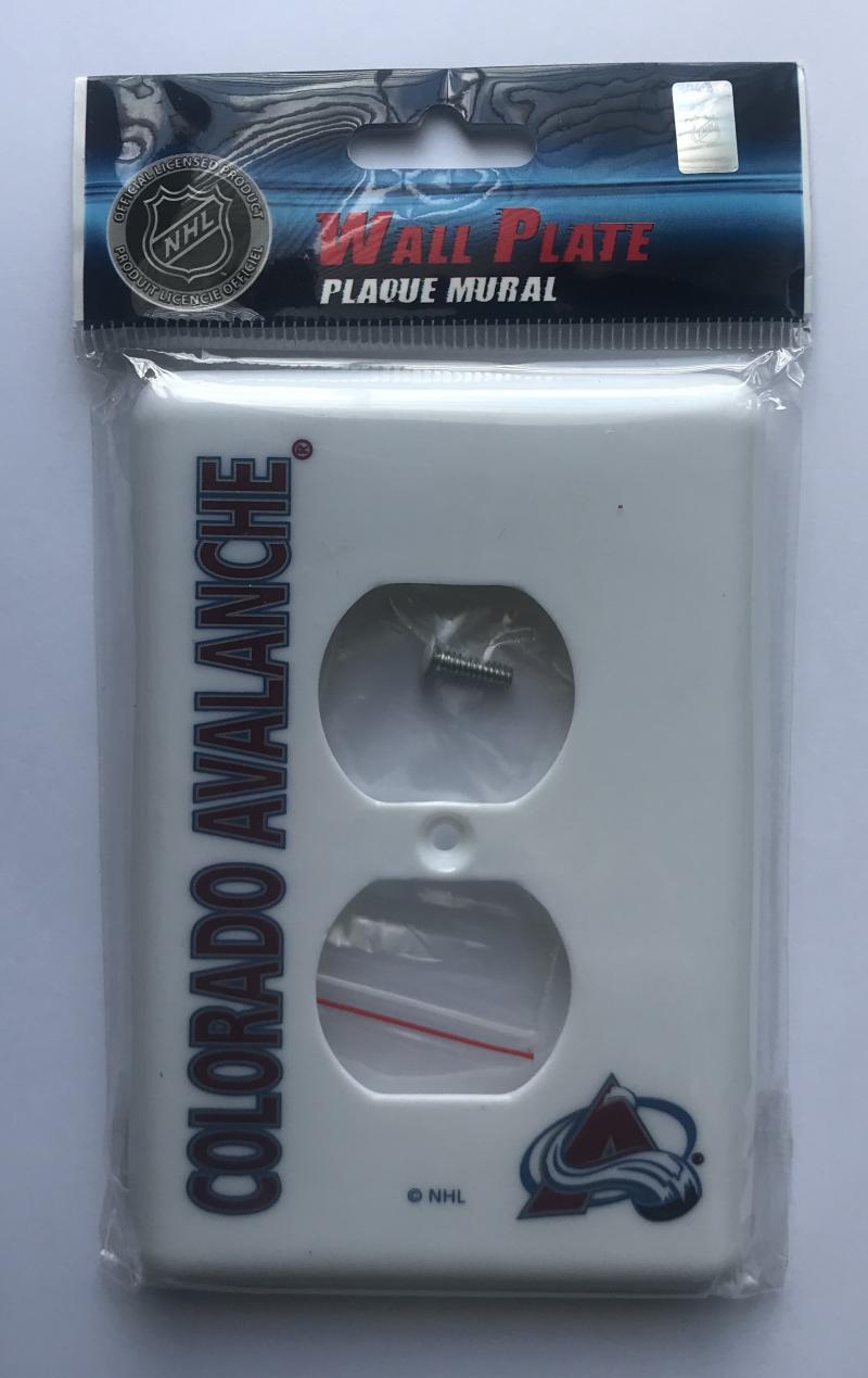 Colorado Avalanche Outlet Wall Plate Cover - Brand New with Screws Image 1
