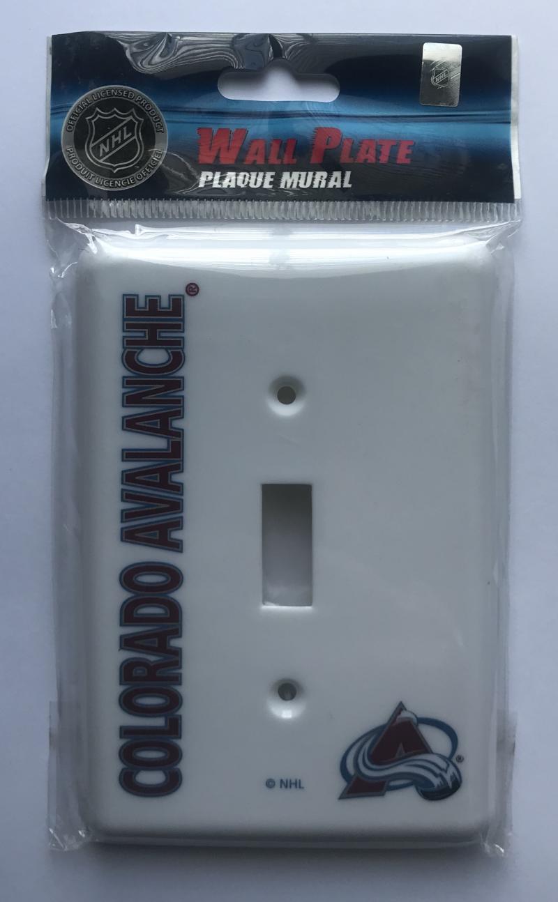 Colorado Avalanche Single Switch Wall Plate Cover - Brand New with Screws Image 1