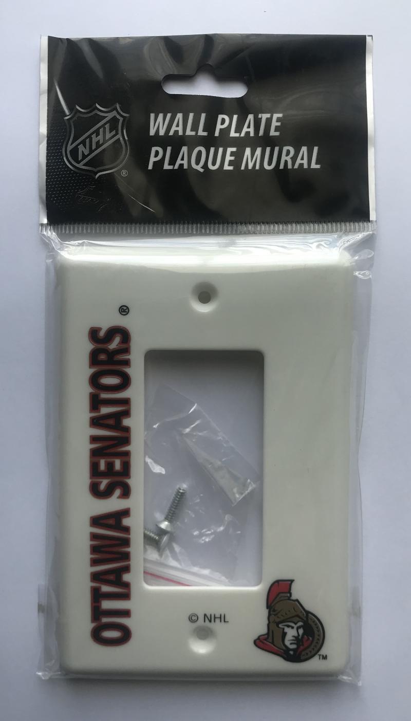 Ottawa Senators Push Switch Wall Plate Cover - Brand New with Screws Image 1