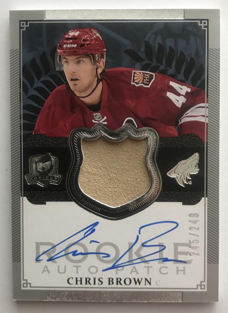 2013-14 Upper Deck The Cup #102 Chris Brown Rookie Jersey Auto 245/249 RC 07455 Image 1