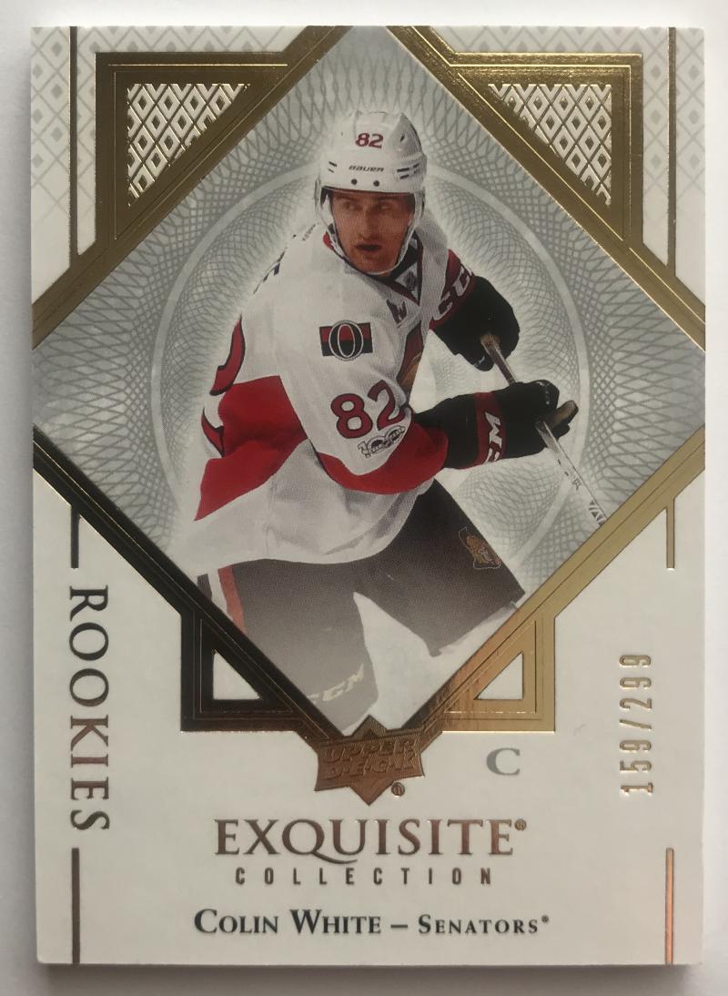 2017-18 Upper Deck Black Diamond Exquisite Rookies Colin White 159/299 RC 07459 Image 1