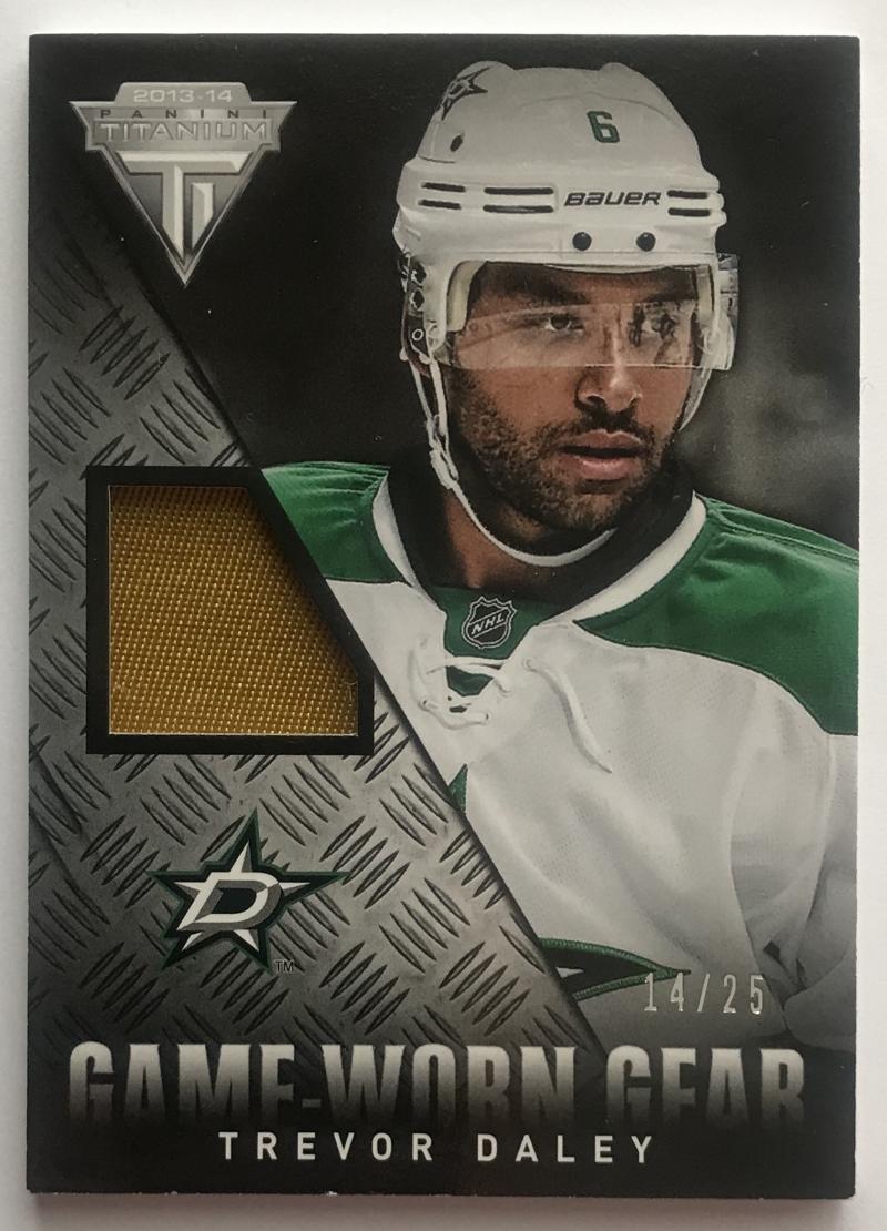 2013-14 Panini Titanium Game Worn Gear Trevor Daley 14/25 Patch 07464 Image 1