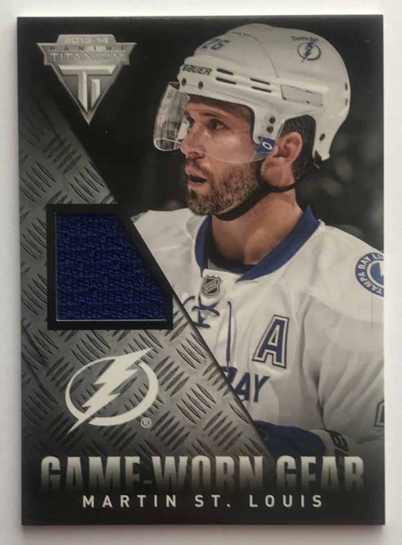 2013-14 Panini Titanium Game Worn Gear Martin St. Louis Jersey 07465 Image 1