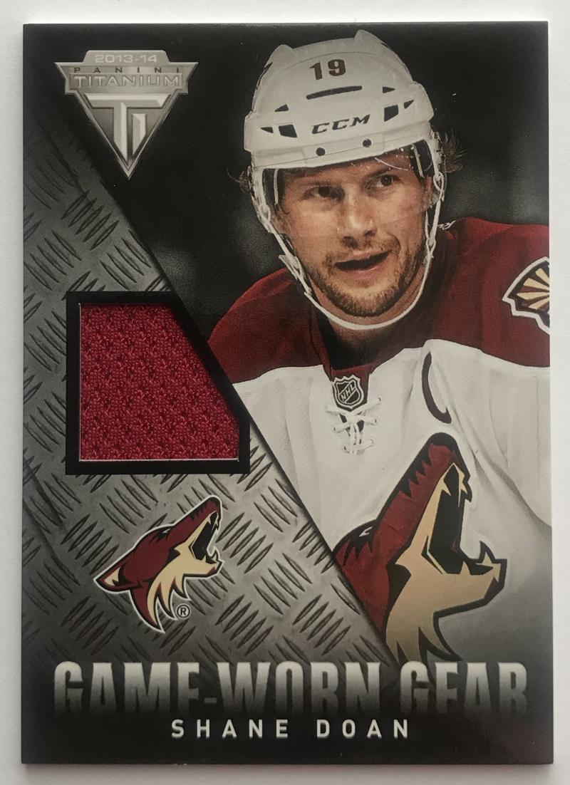 2013-14 Panini Titanium Game Worn Gear Shane Doan Jersey 07473
