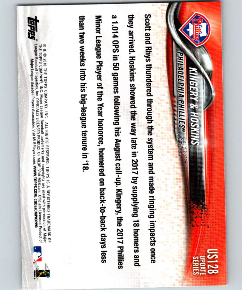 2018 Topps Update #US128 Philadelphia Phillies Veterans Like New Image 2