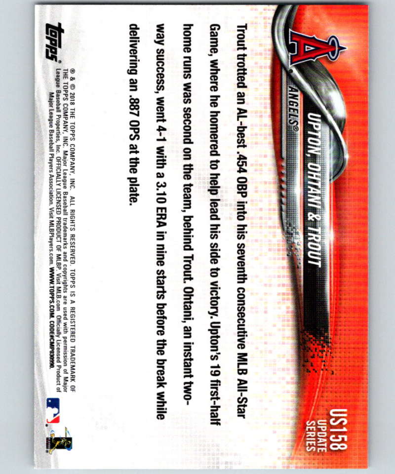 2018 Topps Update #US158 Los Angeles Angels Veterans Like New Image 2