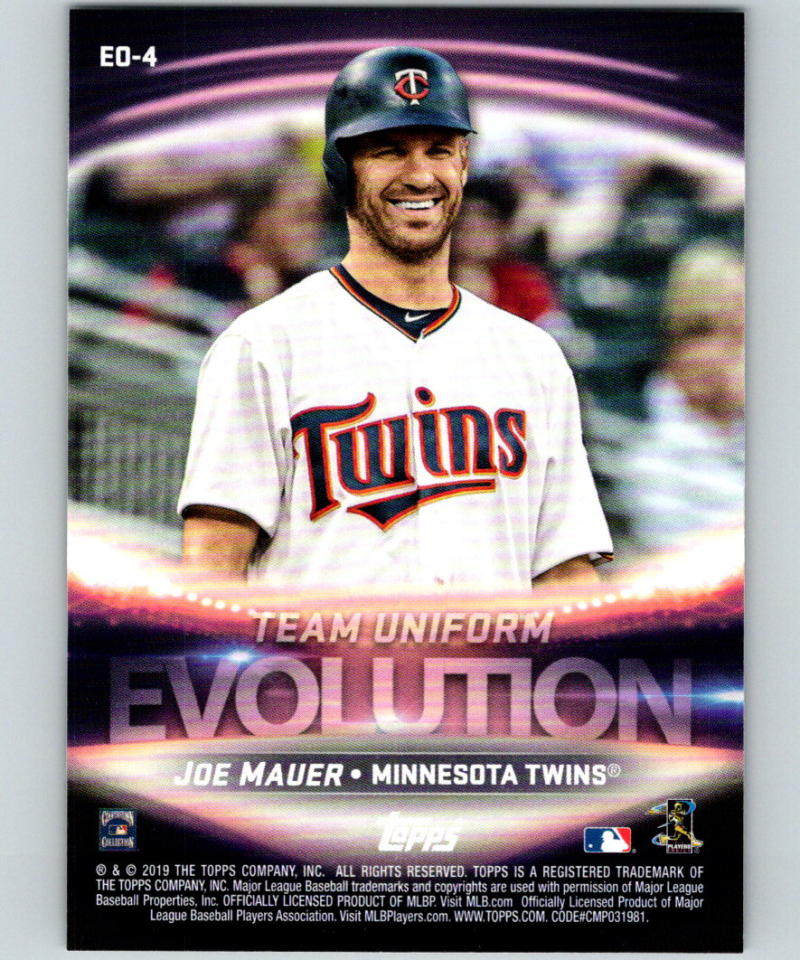 2019 Topps Evolution of #EO-4 Harmon Killebrew/Joe Mauer MINT 07496 Image 2