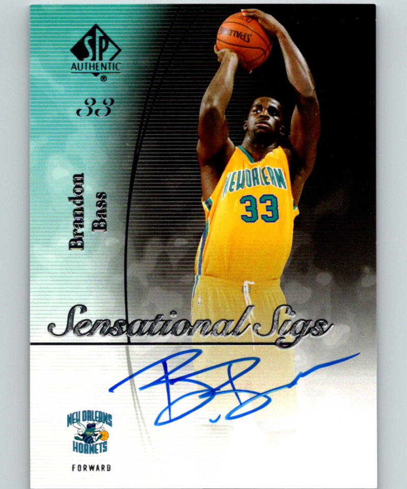 2005-06 SP Authentic Sensational Sigs #SS-BB Brandon Bass MINT Auto 07526 Image 1