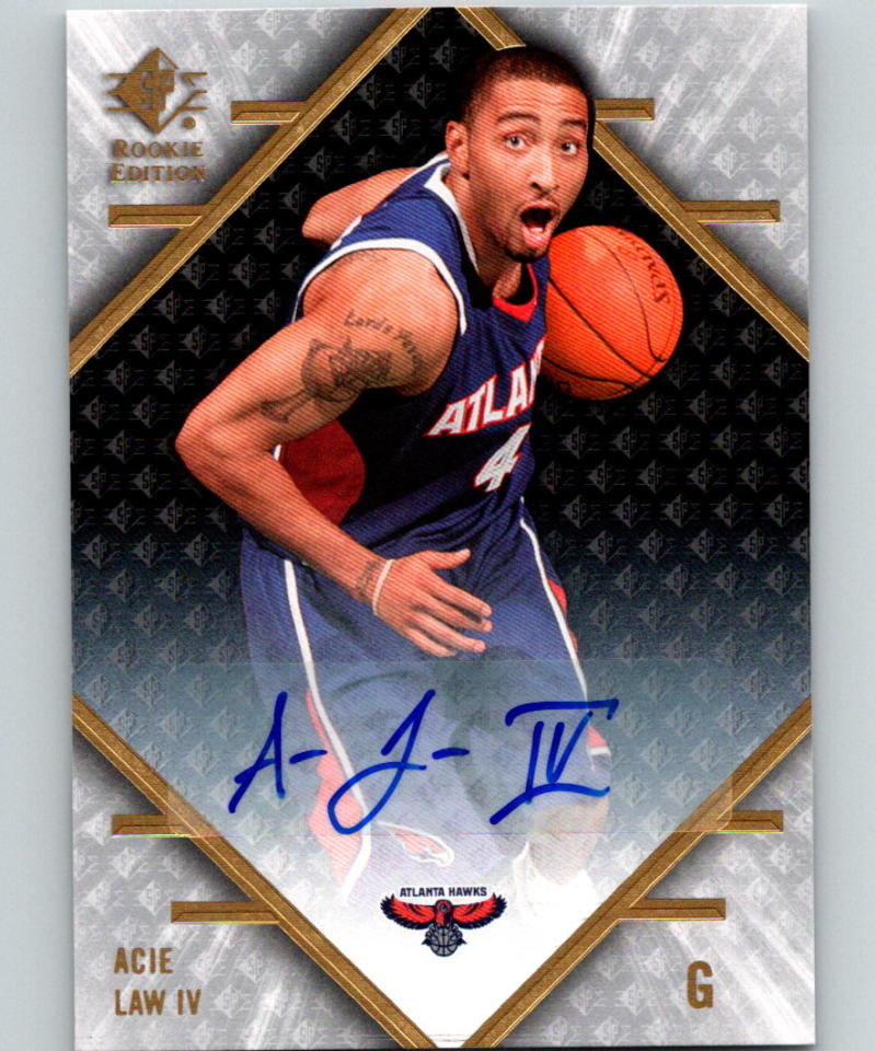 2007-08 SP Rookie Edition Rookie Autographs #68 Acie Law IV MINT Auto RC 07529 Image 1