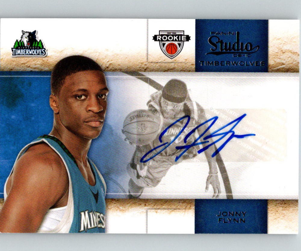 2009-10 Studio Signatures #132 Jonny Flynn 171/199 Auto Rookie 07535 Image 1