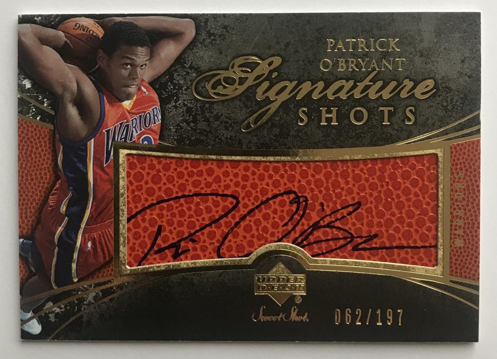 2007-08 Upper Deck Sweet Shot Signature Patrick O'Bryant 62/197 Auto 07545 Image 1