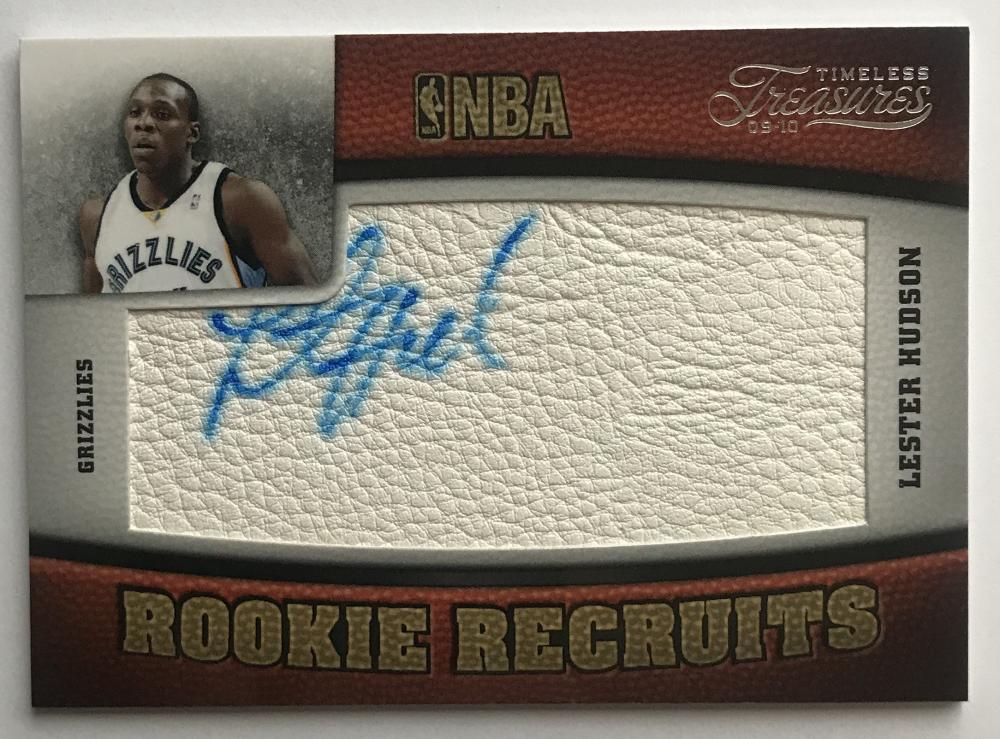 2009-10 Timeless Treasures Rookie Recruits Lester Hudson RC Auto 47/299 07552 Image 1
